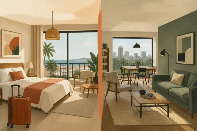 Airbnb ou aluguel mensal mobiliado?