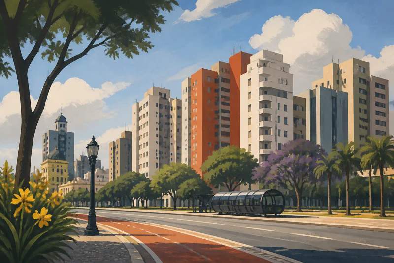 Chaves de apartamento sobre contrato de aluguel por temporada e dinheiro em mesa de madeira.