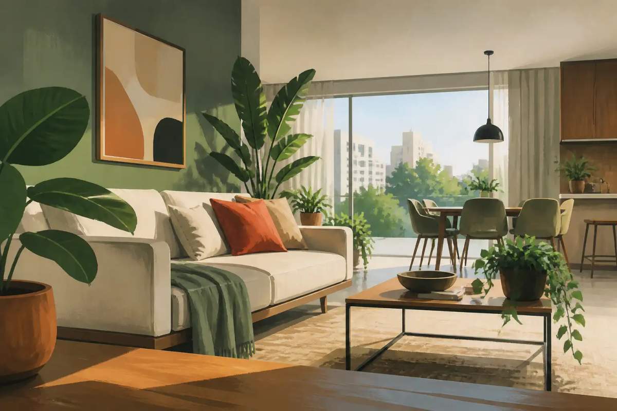 Fachada moderna do edifício residencial Ibiza Unique Home com apartamentos mobiliados em Curitiba.